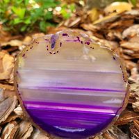 Fetta di Agata Viola Striata Naturale