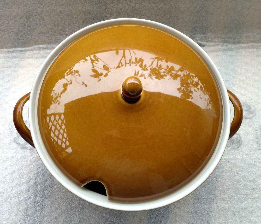 Rössler Ciotole: Rössler Karamell Suppenterrine  1,8 Liter -C02 – Usato da Morges venduto da vimajes12 1