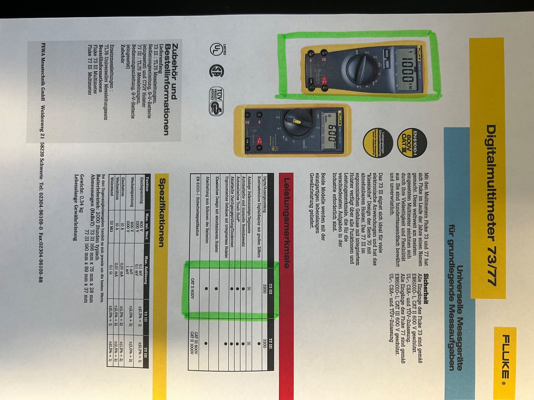 Fluke Misurare: Fluke Messgerät Multimeter – Usato da Rütihof venduto da ALAFC 5