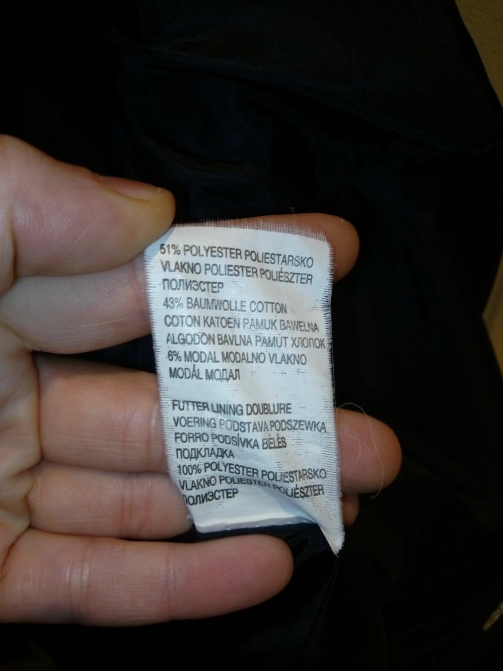 Giacche: dunkelblaue Jacke, mit leichtem Glitzer Effekt, in 40 – Usato da Schwyz venduto da s.verkauf 4