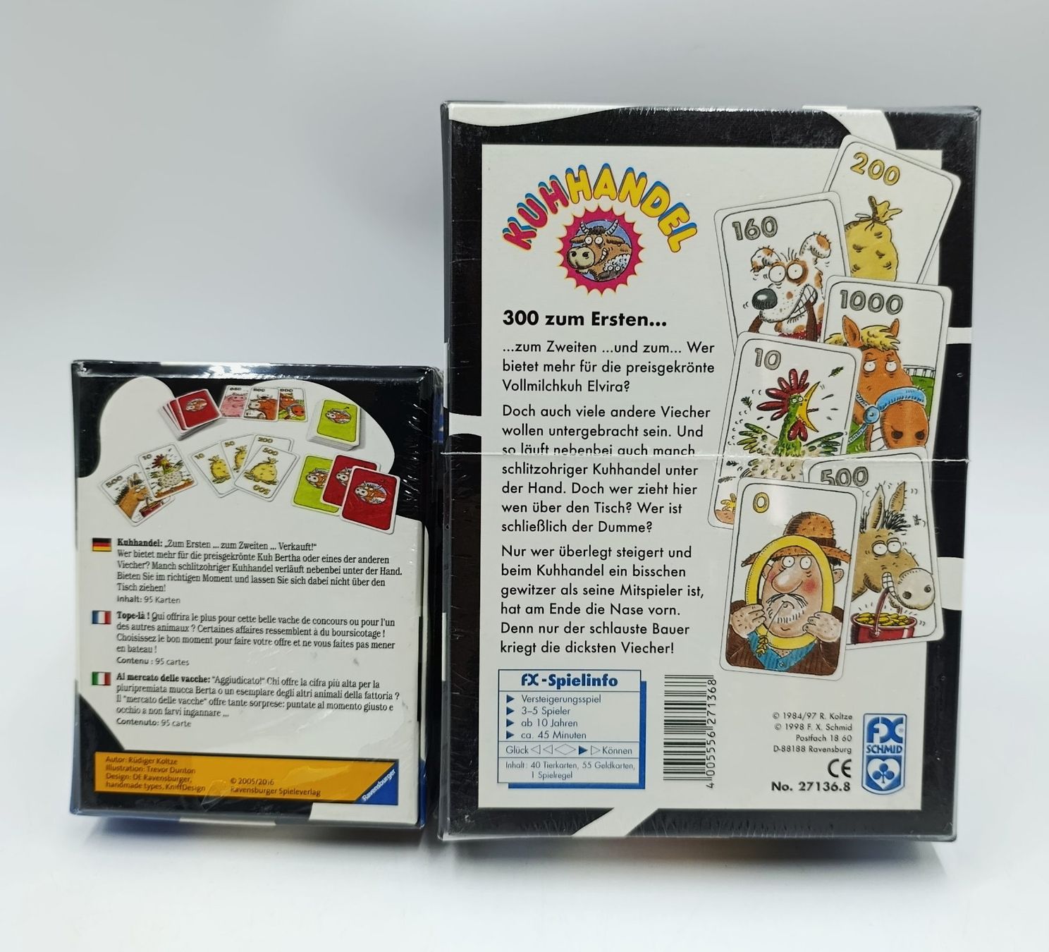 Ravensburger Giochi: 2 Kuhhandel Kartenspiel, neu – Nuovo e nell'imballaggio originale da Wil SG venduto da Donaldus 1