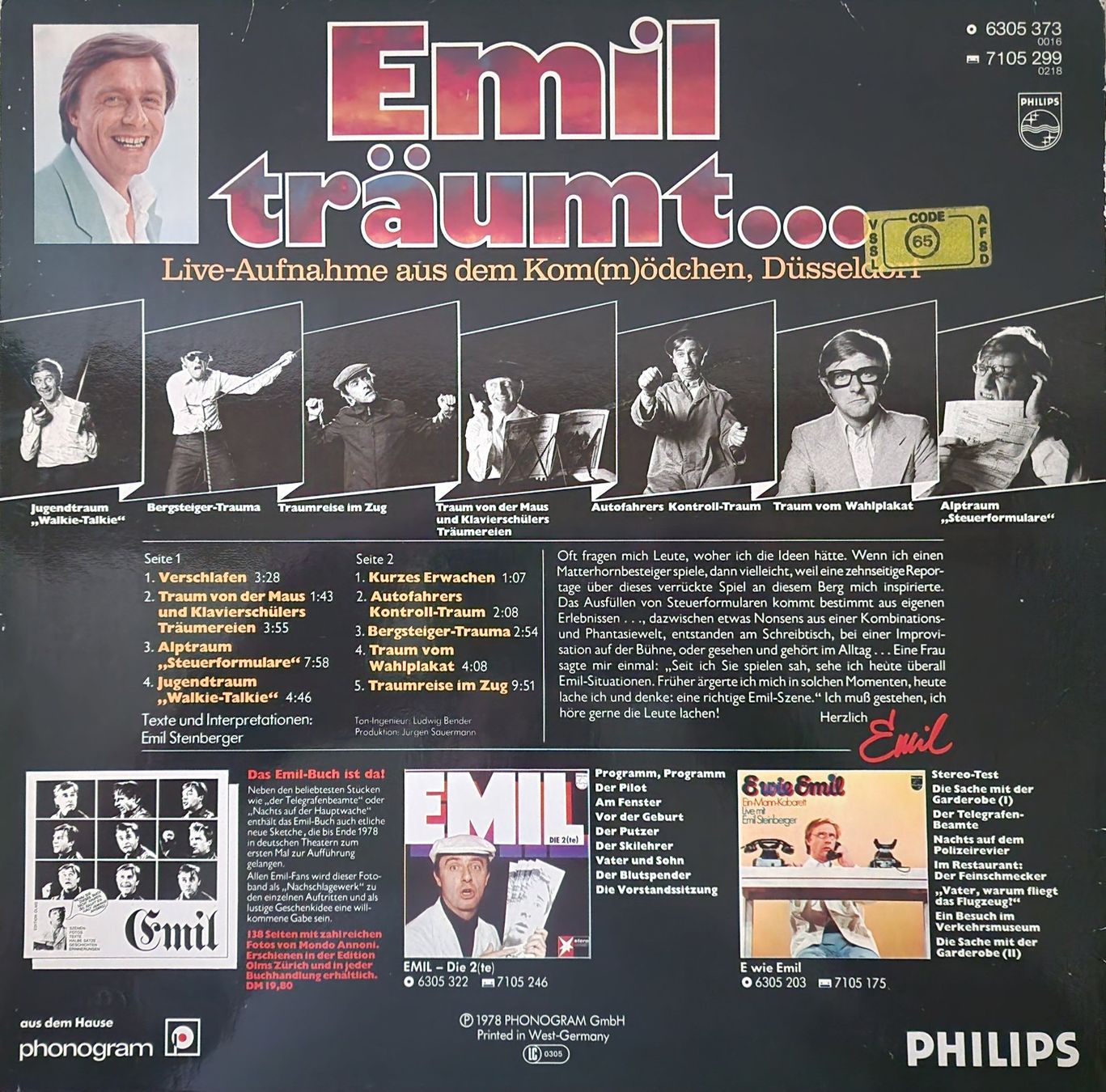 Schallplatten: Emil LP - Emil-Träumt (hochdeutsche Version) – Gebraucht aus Root von atelier22 1