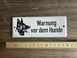 Emailschild Warnung vor dem Hunde Vintage Schäferhund 