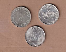 monnaie commémoratives 5 francs argent - 1936, 44 et 63