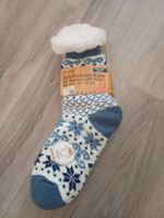 Kuschelige Hüttensocken mit Teddyfell & ABS Sohle (35-42)