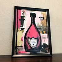 Champagner Pop Art Kunst Bild Urban Lifestyle Rose Lounge