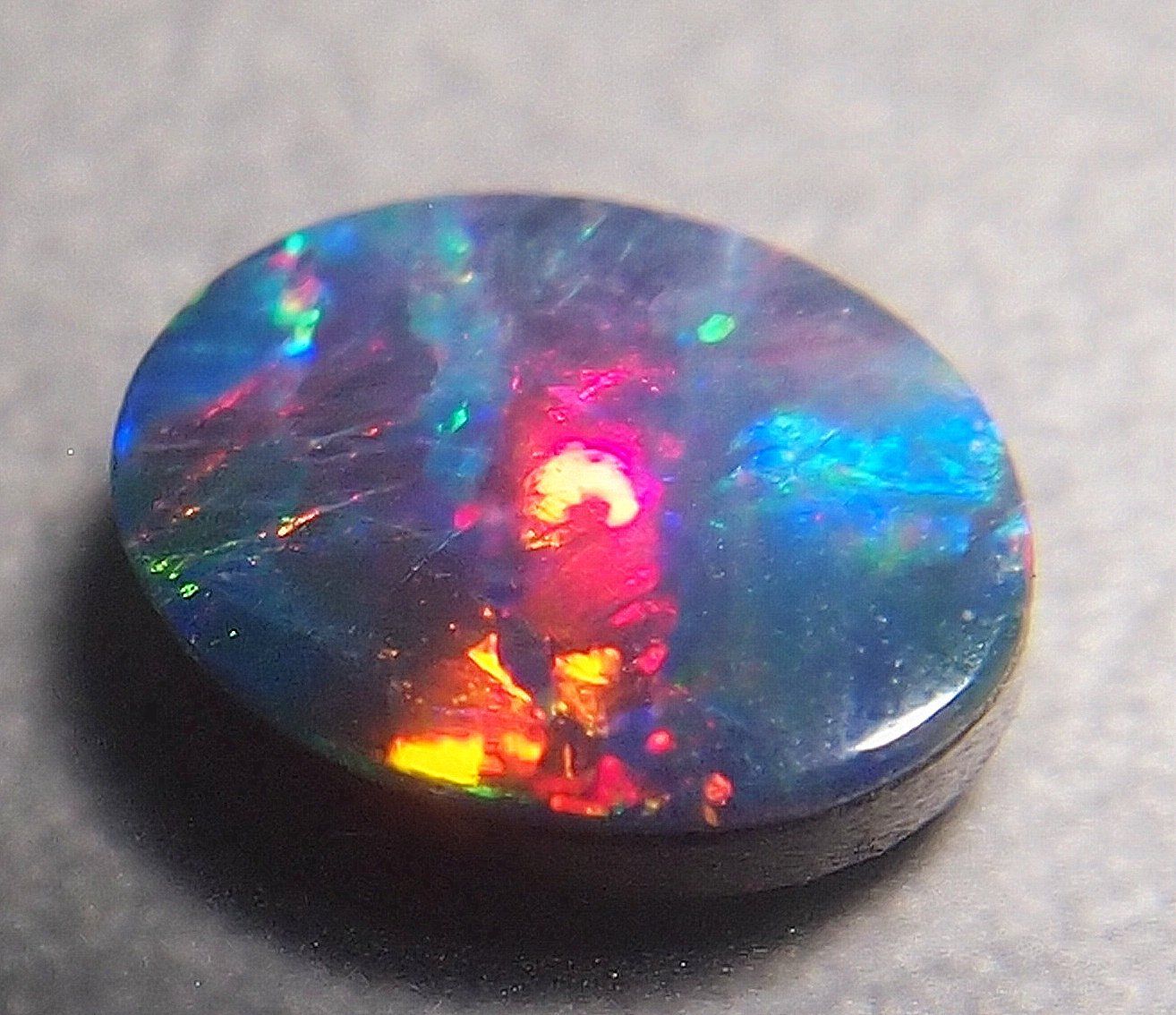 Pietre preziose: 1 ct. Multicolour Blackopal-Douplette AAA – Nuovo e nell'imballaggio originale da Reinach BL venduto da rumablum 2