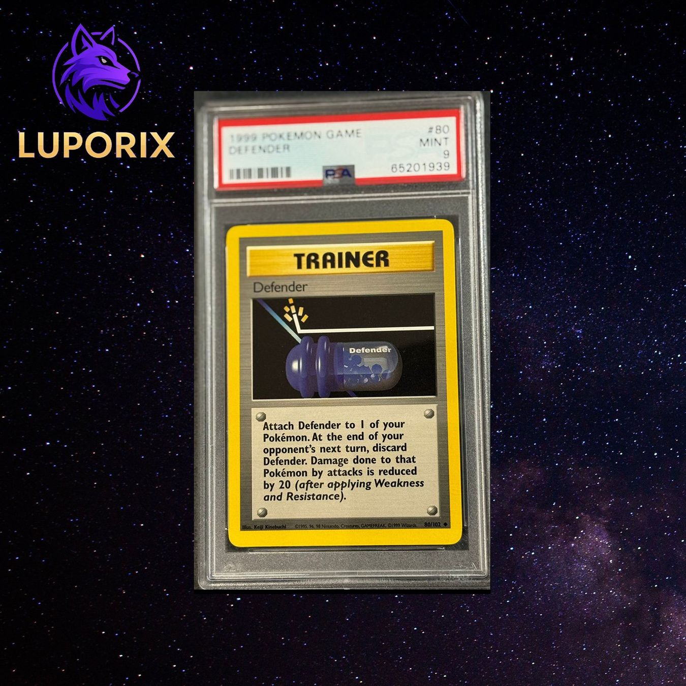 Pokémon Carte collezionabili: Pokemon PSA 9 Defender 80/102 | English – Nuovo (secondo la descrizione) da Oensingen venduto da CSCollectors