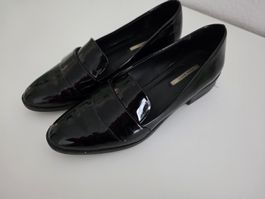 Mocassin noir brillant Zara