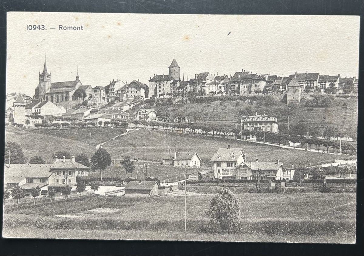Cartoline postali: AK Romont 1913 – Usato da Horw venduto da Tellbub