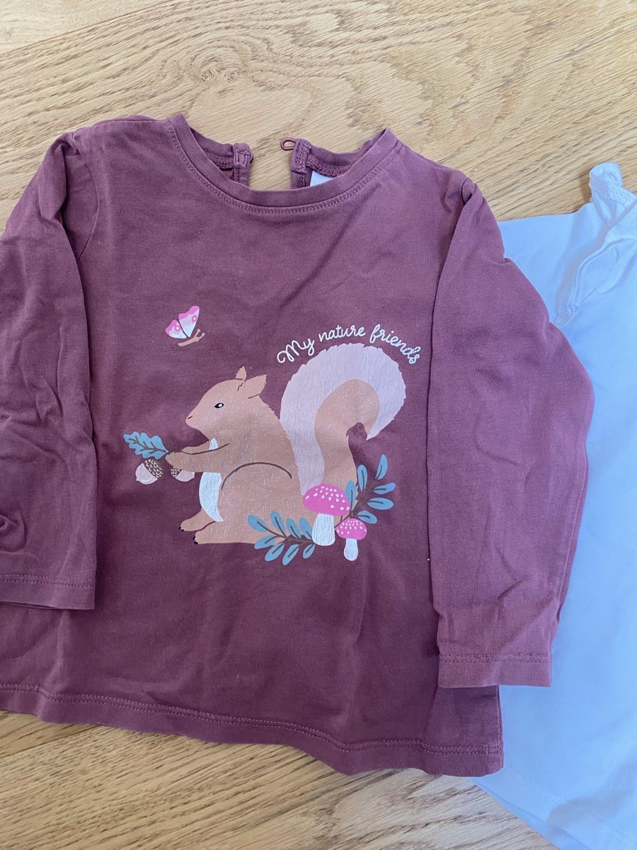 H&M Pulls et sweat-shirts: Langarmshirt-Set, Grösse 80-86 – D'occasion à Hohentannen par Hawaii29 1
