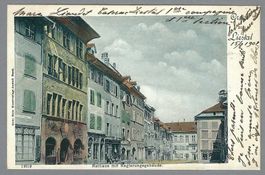 1902, LIESTAL, SCHÖNE KARTE, RÜCKS. 0 EIDG. KRIEGSKOMM.