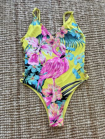 Badeanzug Flamingo tropisch  Gr.L ☀️⛱️