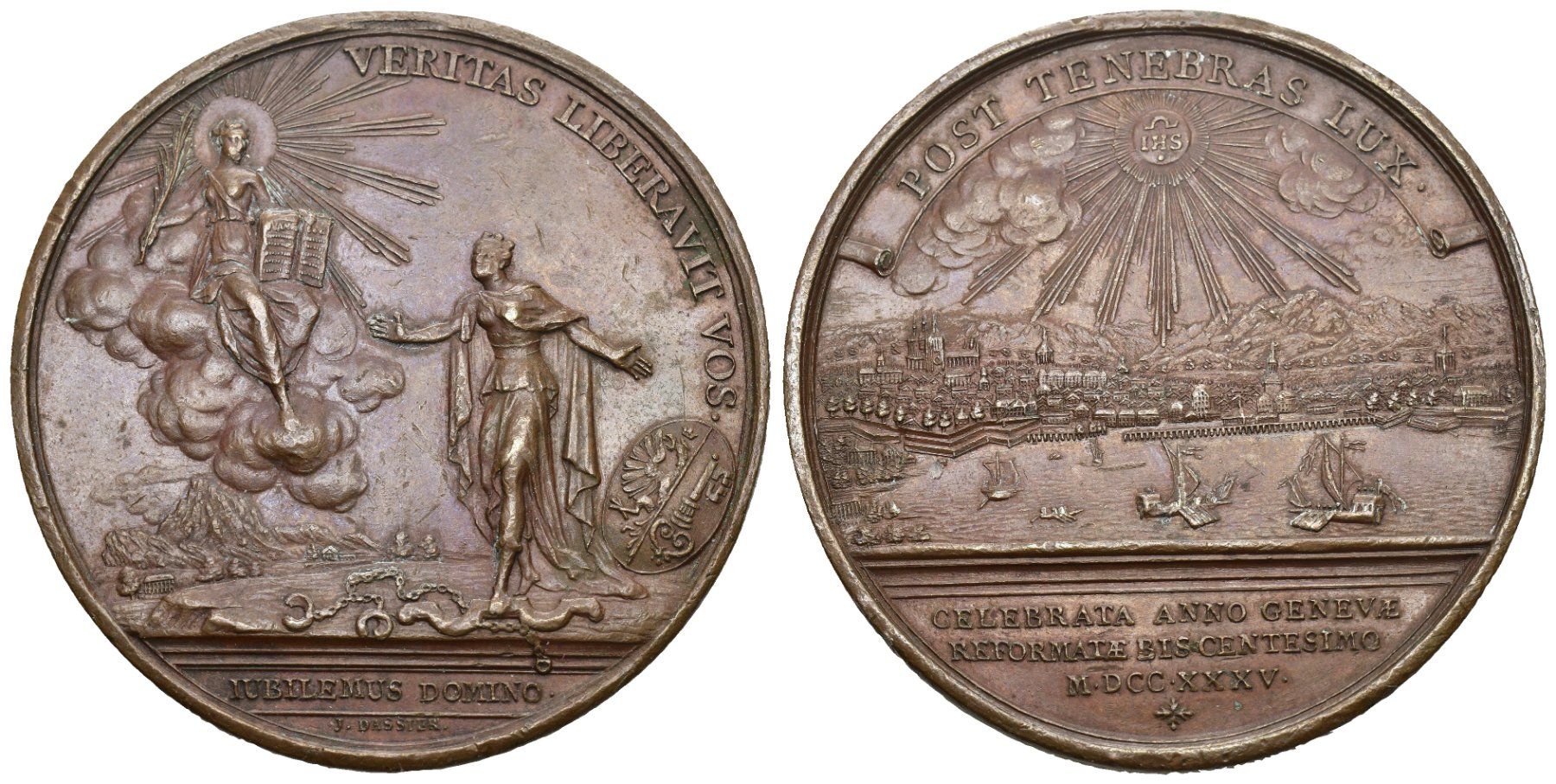 Medaillen: Genf 1735 – Gebraucht aus Bern von numismatictops