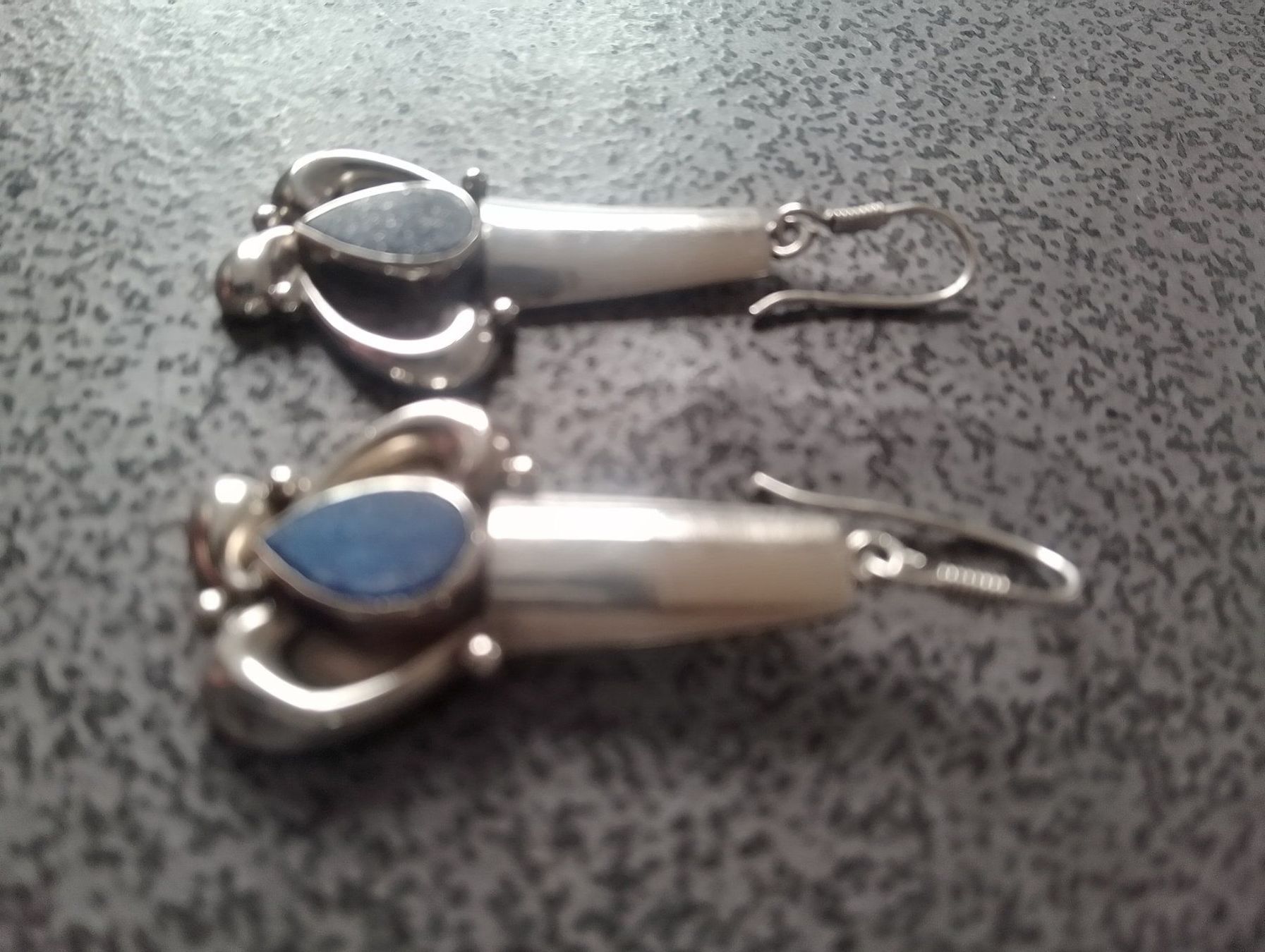 Orecchini pendenti & Orecchini a lobo: Hübsche Ohrhänger mit Lapislazuli Silber 925 – Usato da Luzern venduto da Seri4 8