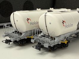 Roco 76138 Set 2x SBB Kesselwagen Holcim Uacns / DC HO
