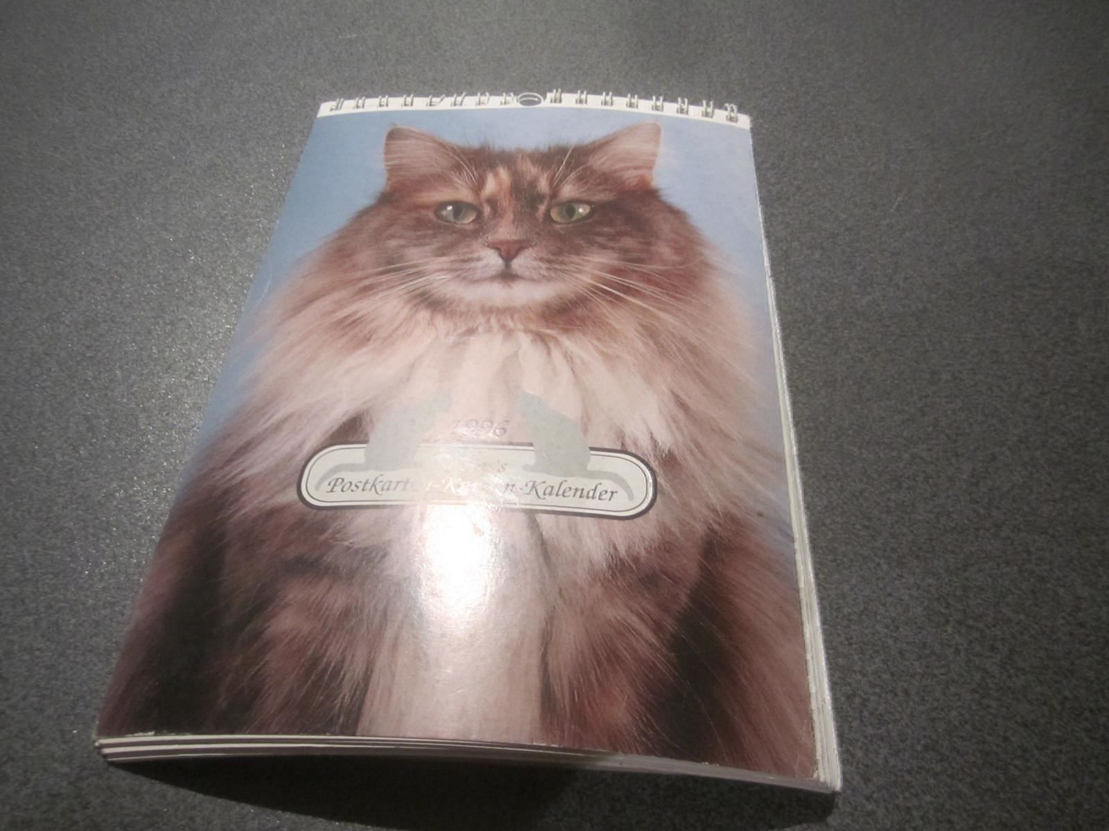 Kalender: Silvias Postkarten-Katzen-Kalender 1996 – Gebraucht aus Zürich von Motzkuh