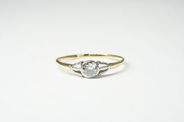 Antiker Solitär Fingerring