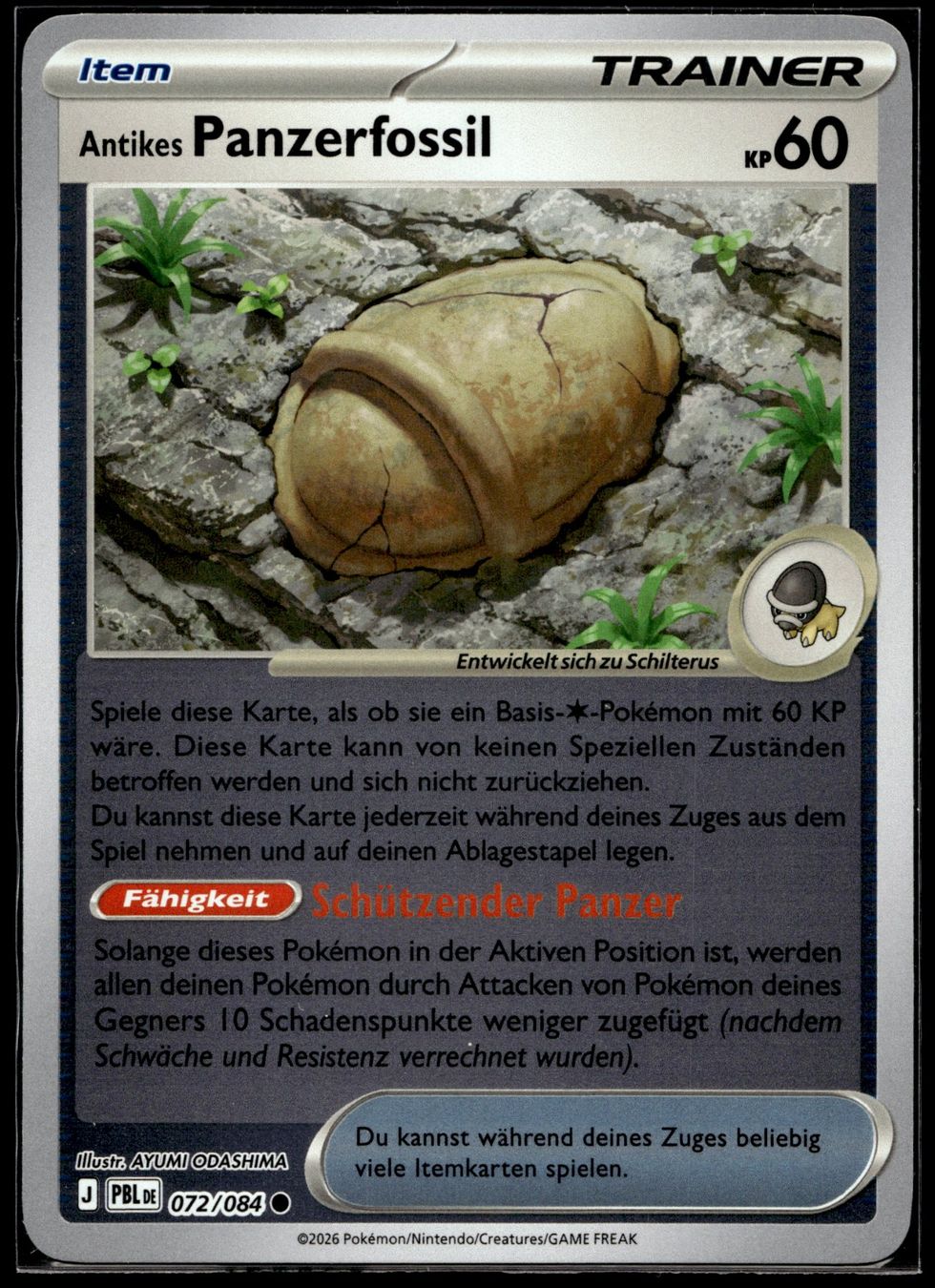 Pokémon Carte collezionabili: Antikes Panzerfossil (PBL DE 072/084) - Reverse Holo – Usato da Affoltern am Albis venduto da Chiesa_5