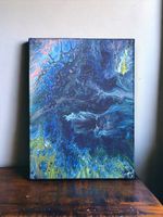 Gemälde „Blauer Schmetterling“ 30x40