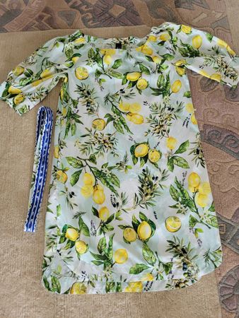 Kleid Marc Cain Grösse 36 Zitrone Muster Sommer