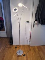 Stehleuchte LED 4-flammig chromfarben guter Zustand