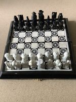 Vintage Handgefertigtes Steinschachspiel