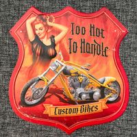 Custom Bikes Metal Art Schild