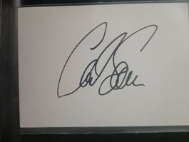 Carl Lewis - handsignierte -schön ausgeschriebe Unterschrift
