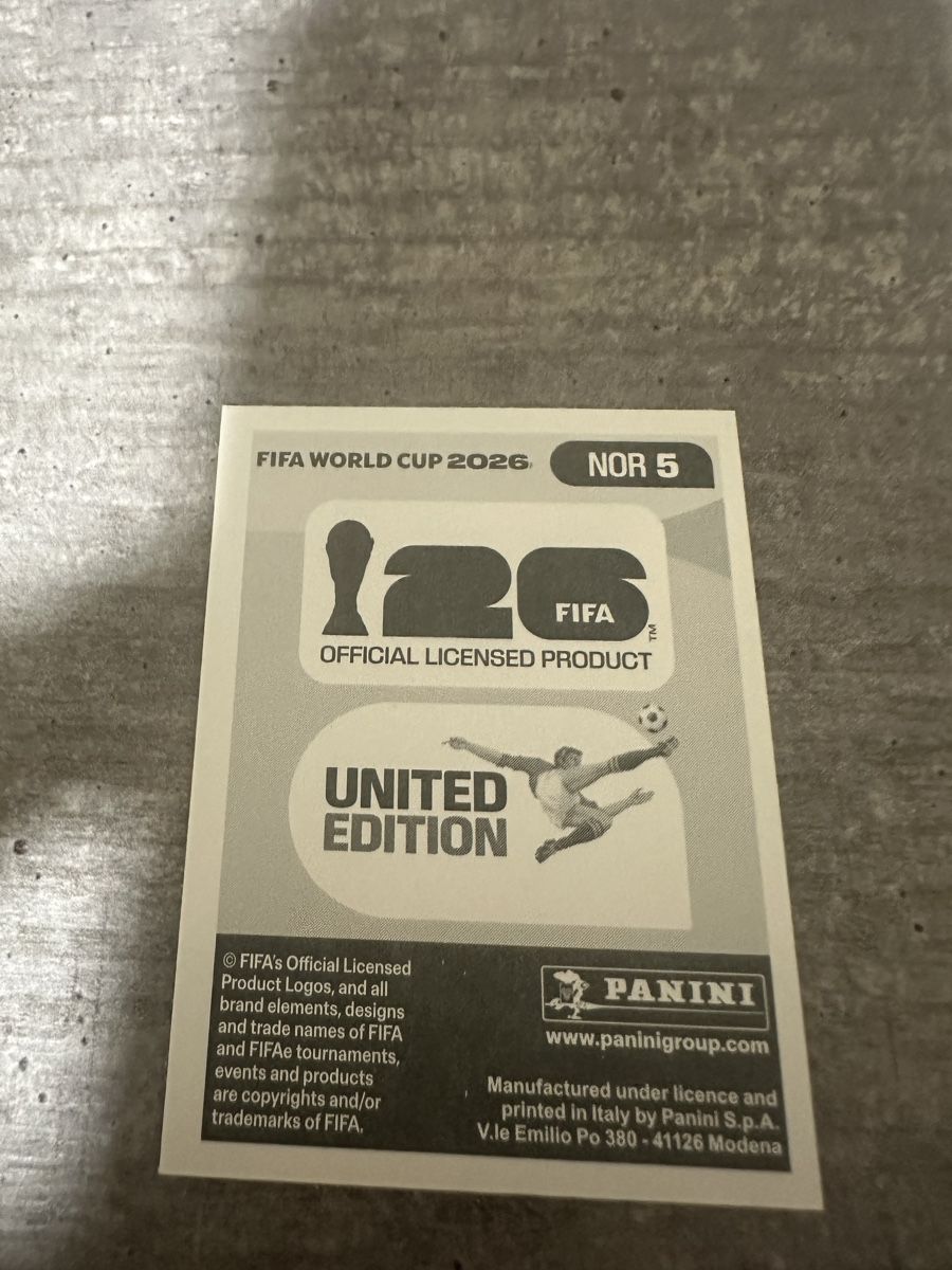 Panini Sammelbilder & Trading cards: NOR 5 , FIFA WORLD CUP 2026 PANINI  – Neu (gemäss Beschreibung) aus Frauenfeld von 1PegPeg1 1