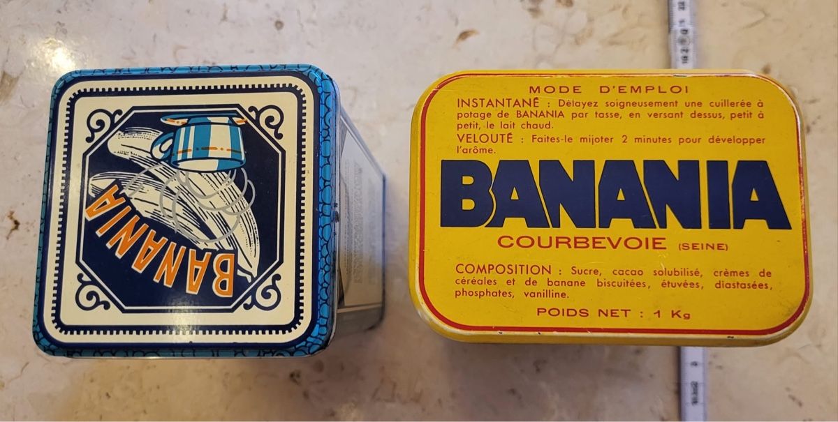 Pots: Anciennes boites banania – D'occasion à Bursinel par SeveralLives 1