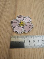 Aufnäher Blume rosa