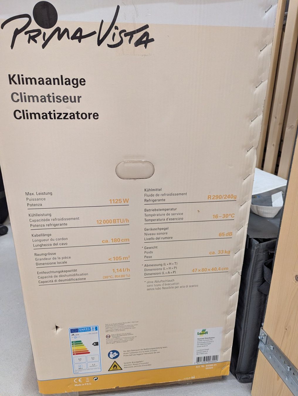 Climatiseurs: Prima Vista Klimaanlage – D'occasion à Windlach par Rnf 6