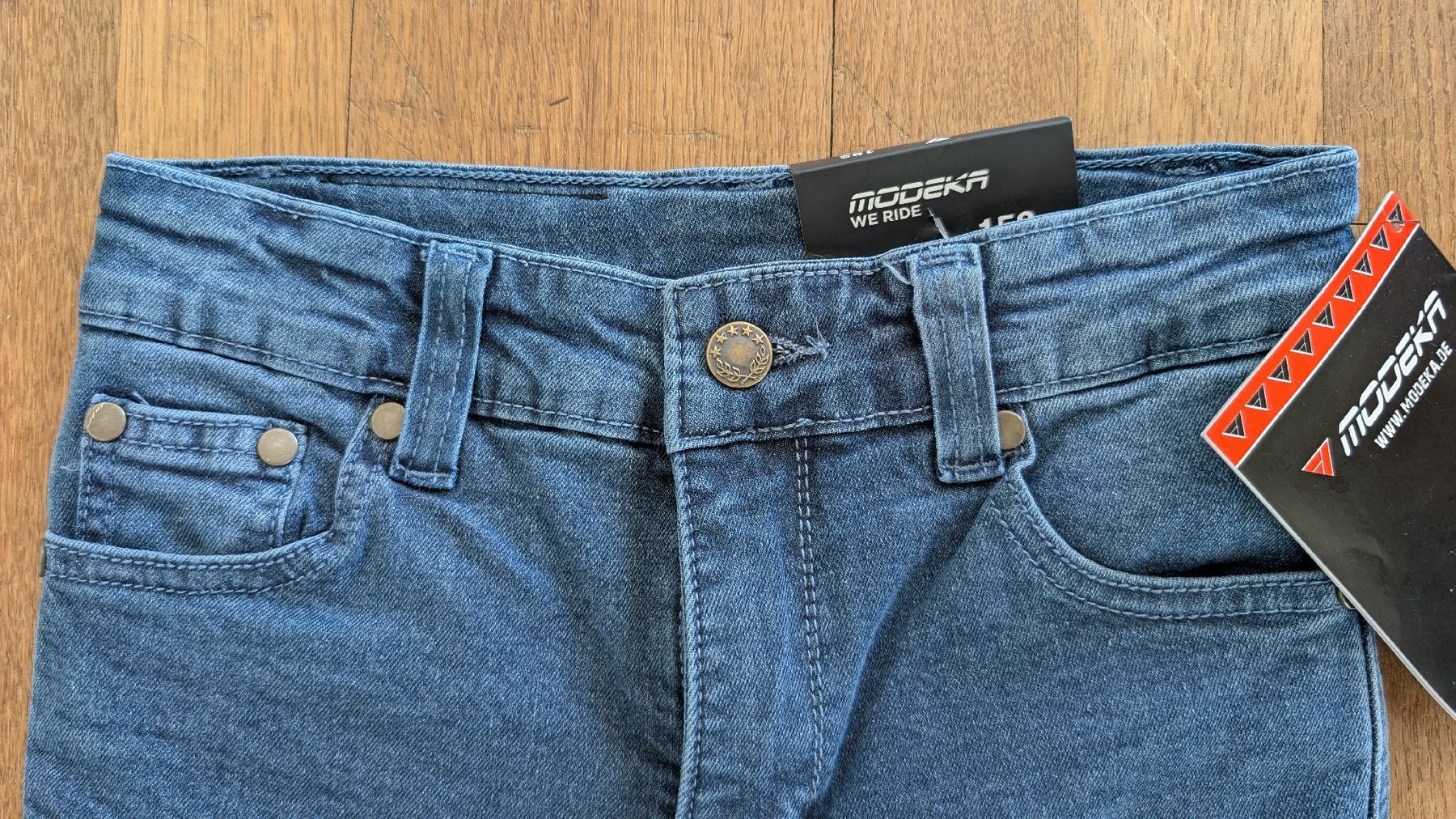 Jeans: Kinder Motorrad Jeans mit Protektoren 152 – Neuf (Voir description) à Männedorf par Luethit 1