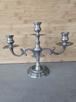 Zinn Kerzenständer, 3-armig, vintage Stil - Top Zustand!