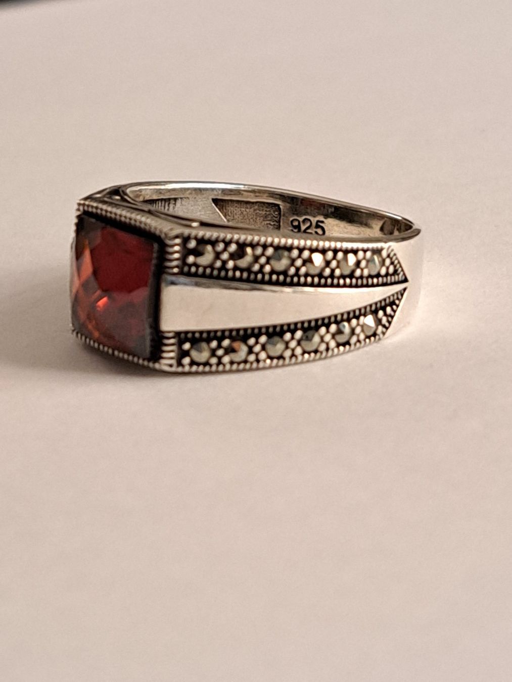 Ringe: 0001 - Bague en argent, Markazit, taille 58 – Neu und originalverpackt aus Neuchâtel von NIDAVELIR 1