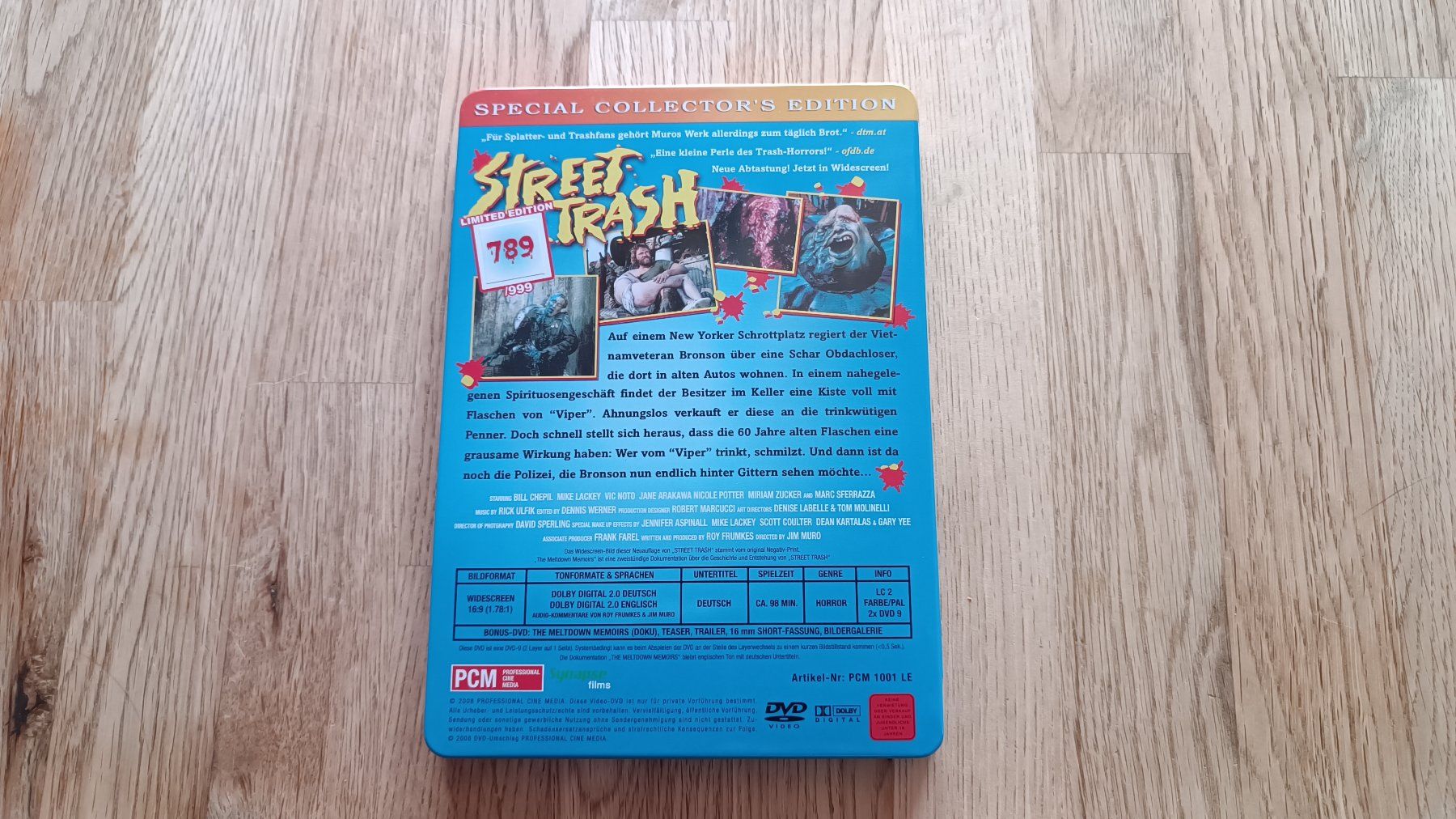 Tutti i DVDs: Street Trash Steelbook – Nuovo (secondo la descrizione) da Oberkulm venduto da Plankton 1