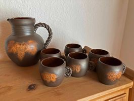 Weinkrug inkl. 6 Becher