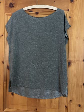 Glitzer Shirt, Olivgrün