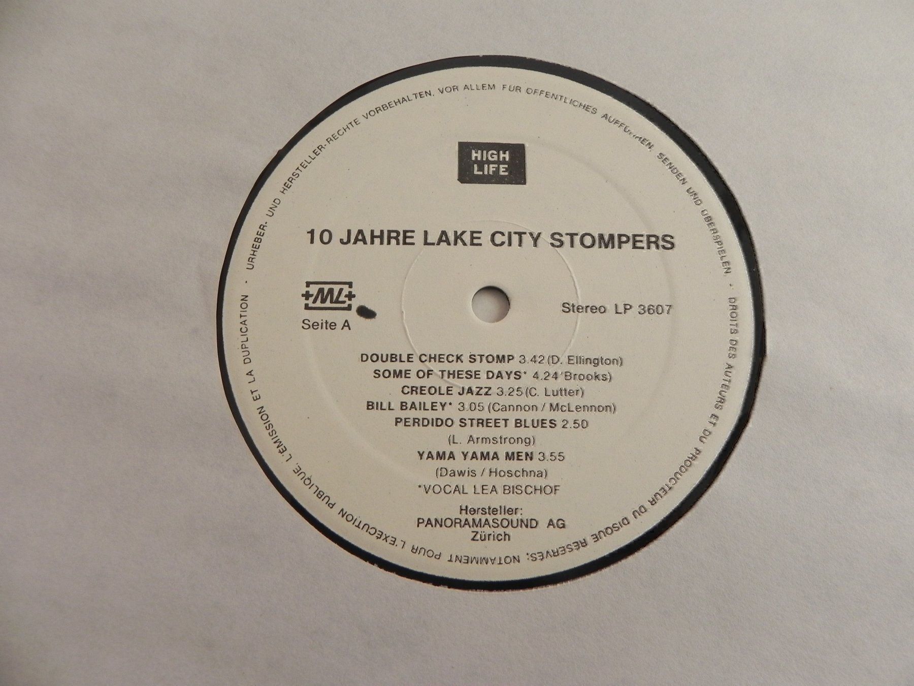 Dischi in vinile: LP CH Jazz Dixie Lake City Stompers – Usato da Siebnen venduto da krimsie 2