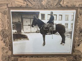 Historische Fotografie: Grenzbesetzung 1914, Reiterfoto!