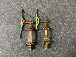 2 antike Hängeleuchten