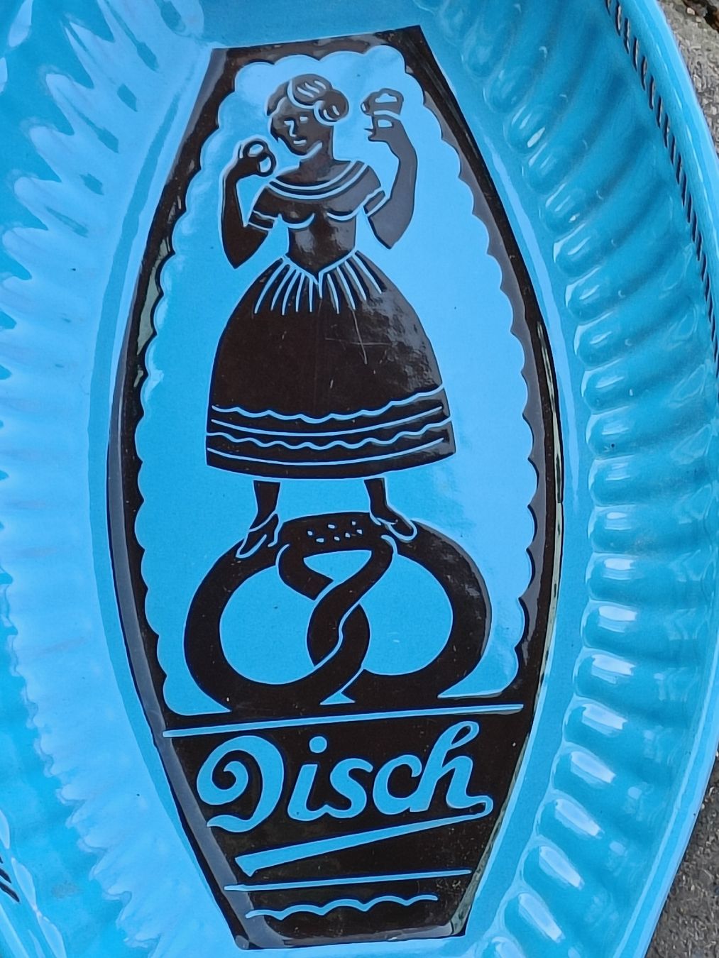 Schilder: Emaille Werbe Schale / Disch Bonbon - Othmarsingen ca. 1920 – Gebraucht aus Brugg AG von Ente015 1