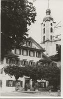 Sarnen OW Hotel Peterhof + Kirche ca.1950 sehr gut erhalten