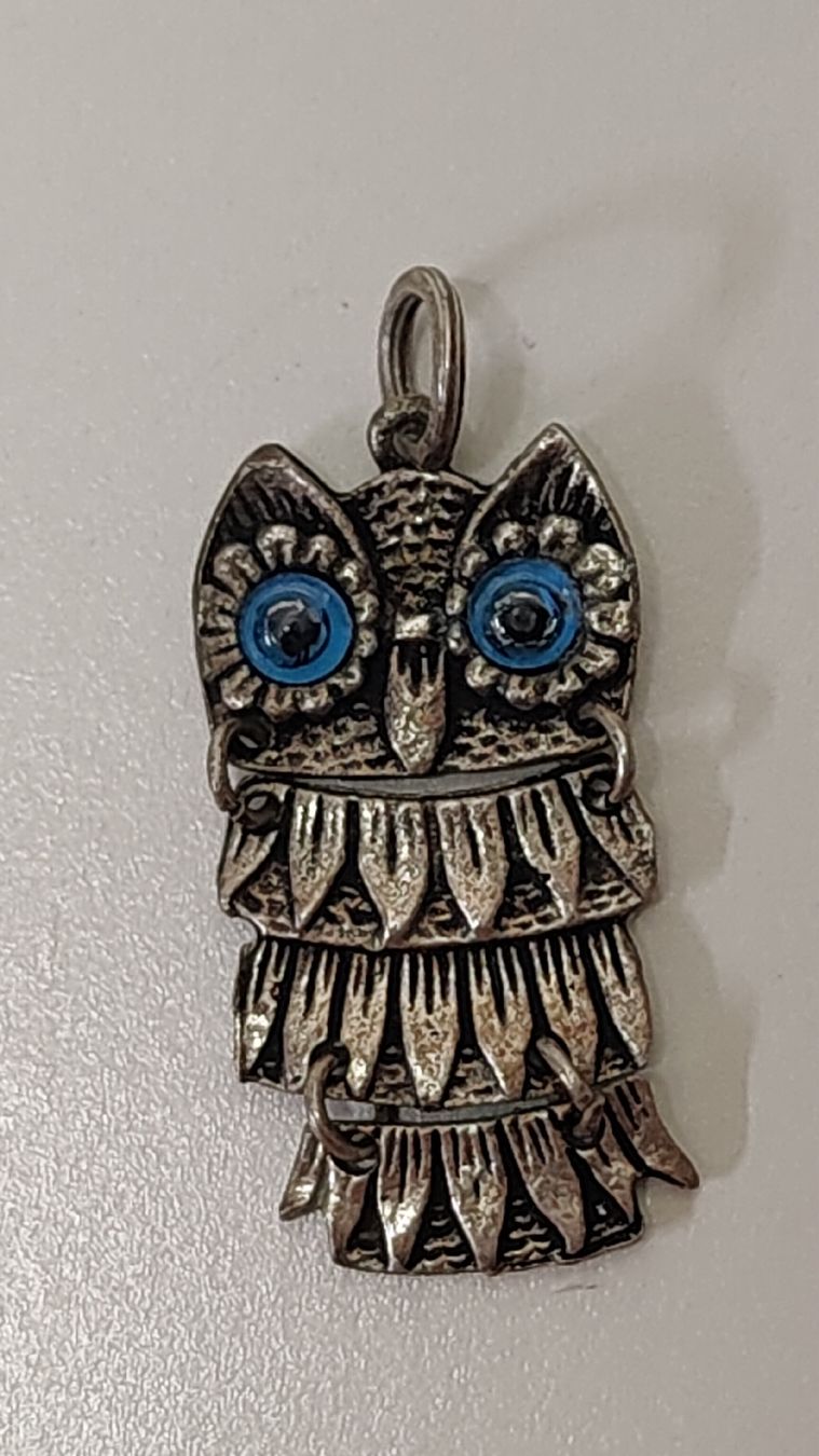 Anhänger: Anhänger Eule Silber 925 (S4) – Gebraucht aus Neuenhof von SchnaeppliAllerlei 1