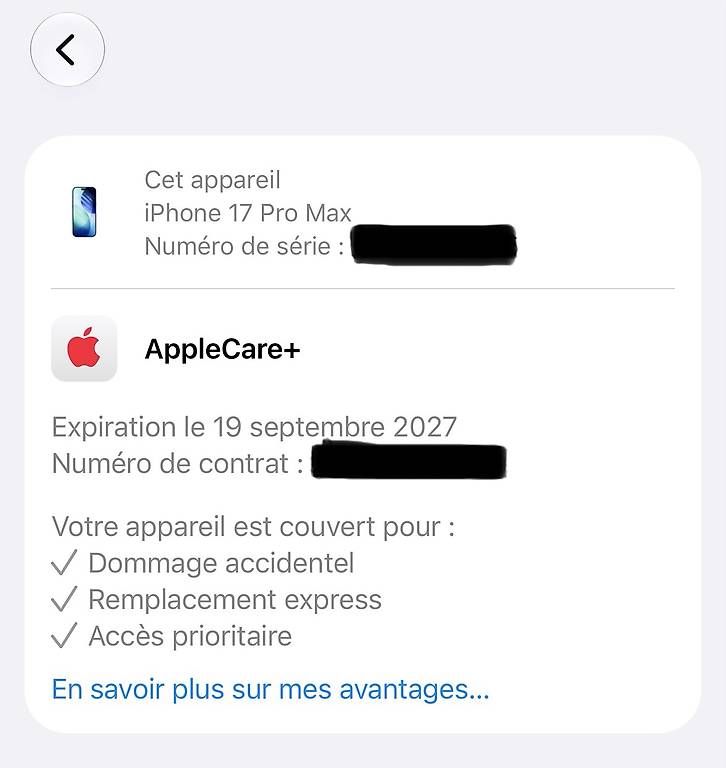 Apple Telefoni cellulari / Smartphones: iPhone 17 Pro Max Deep Blue 256 Go avec AppleCare+ – Usato da Perroy venduto da fri_7h65 3
