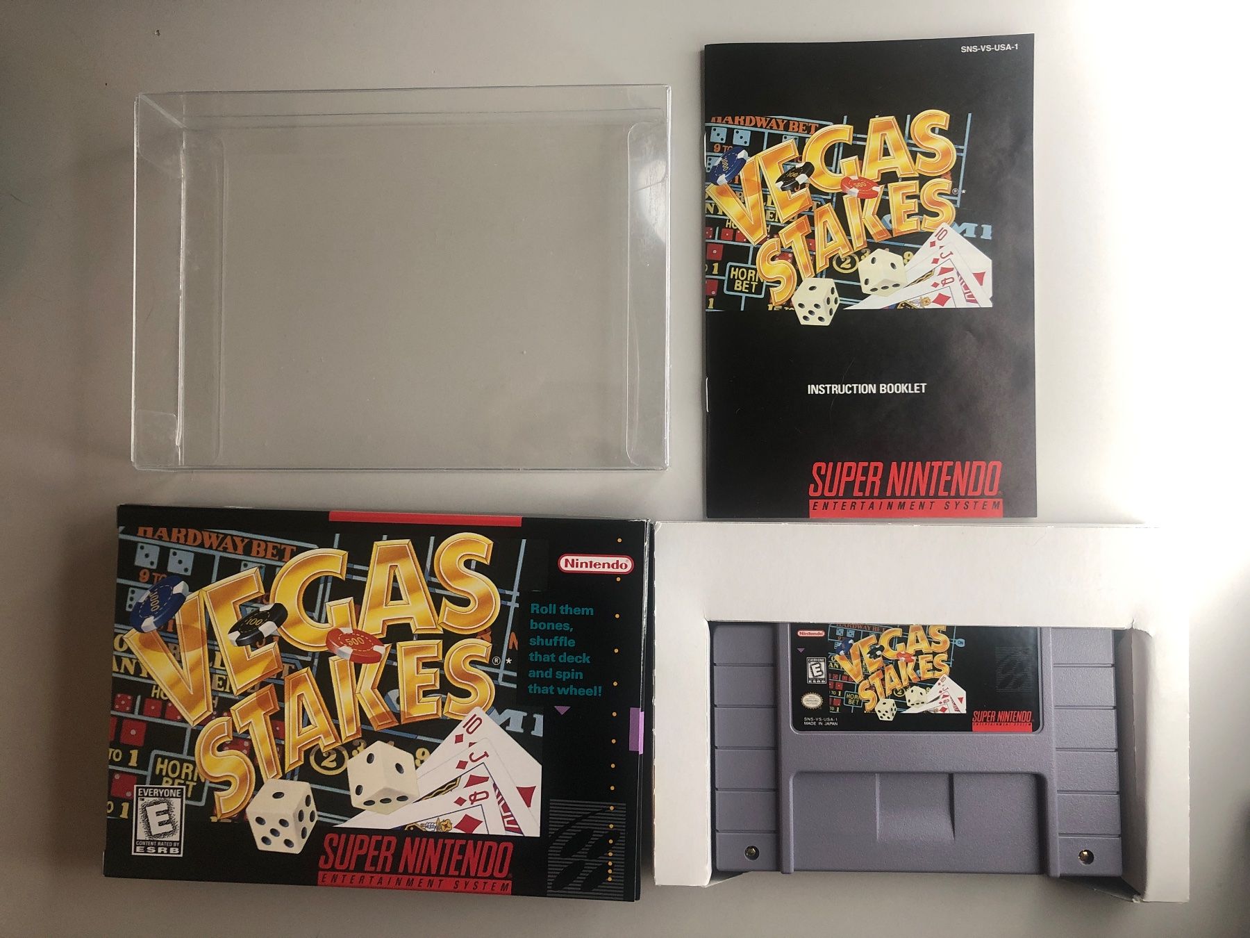 Nintendo Giochi: Vegas Stakes - NTSC - Super Nintendo – Usato da St.gallen venduto da taduz