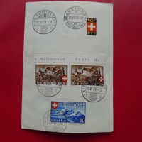 1939, Schützenfest, PTT-Blatt von LUZERN, viele Marken !