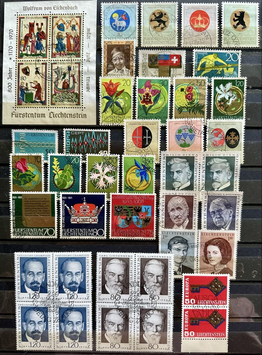 Alle Briefmarken: Liechtenstein – Gebraucht aus Duebendorf von Fczfanrobi