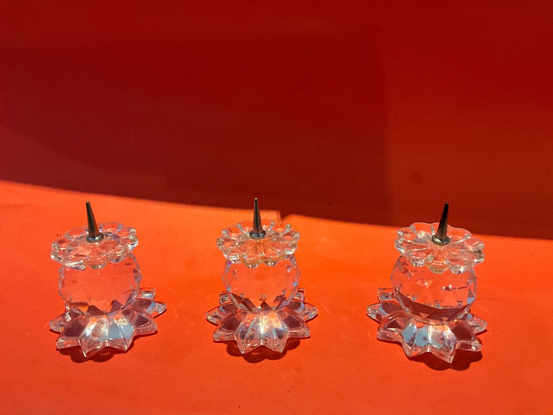 Swarovski Portacandele: Swarovski 3 x Kerzenständer – Nuovo (secondo la descrizione) da Oberglatt ZH venduto da Multimix